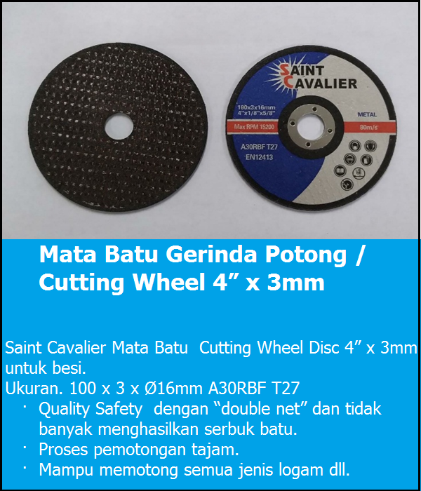 Batu Grinda Potong Cutting Whell 4x3mm