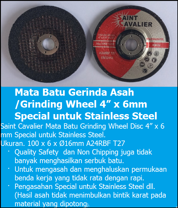 Mata Batu Grinda 4x6mm SS