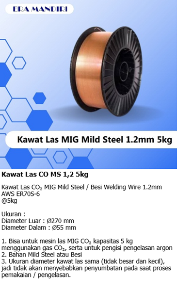 Kawat Lasa MS 1.2 5Kg. Gmr 5