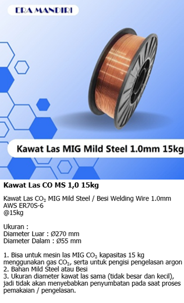 kawal las CO MS 1.0 15Kg gmr 4